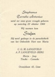 Geboortekaartje
